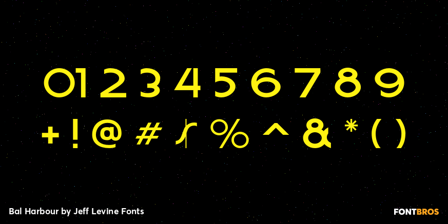 Bal Harbour Font Poster #4