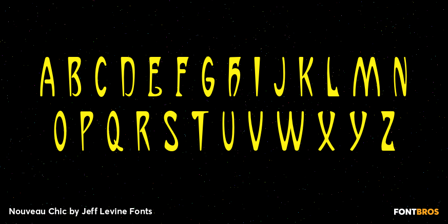 Nouveau Chic Font Poster #2