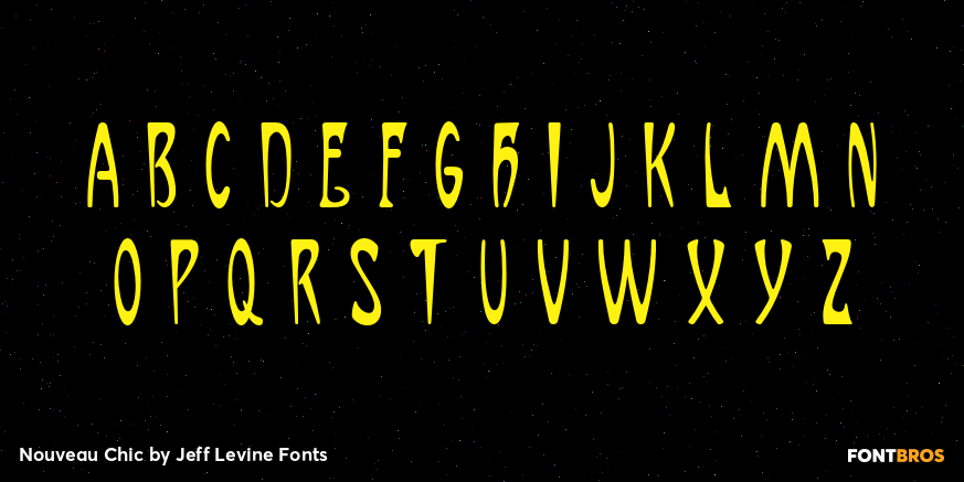 Nouveau Chic Font Poster #3