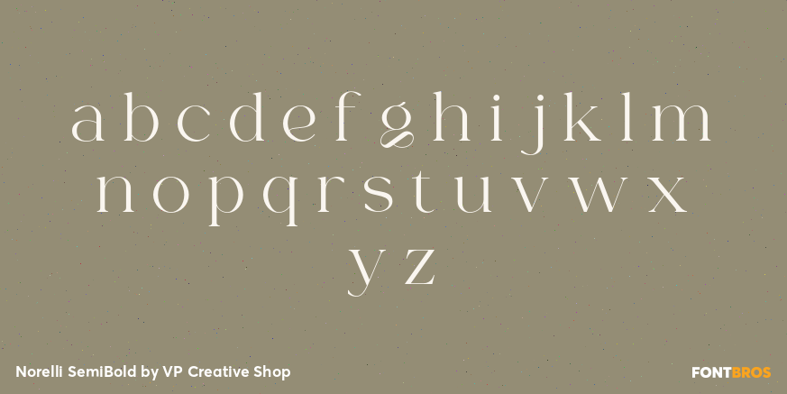 Norelli SemiBold Font Poster #3