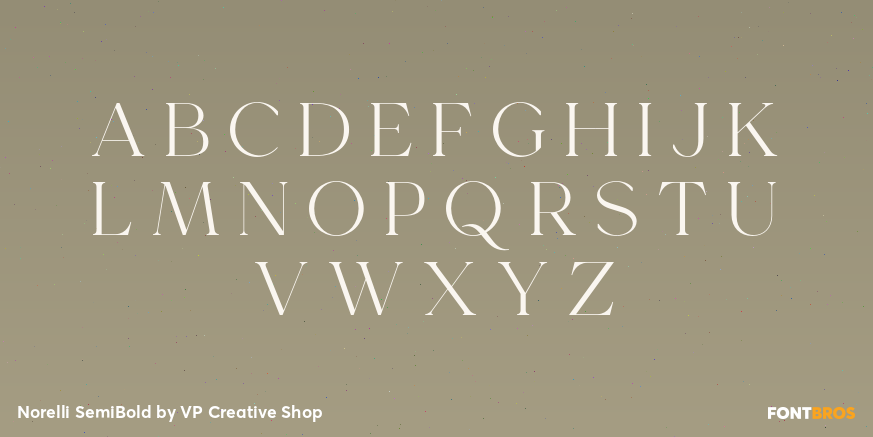 Norelli SemiBold Font Poster #2