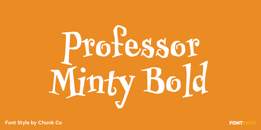 Professor Minty Bold Poster