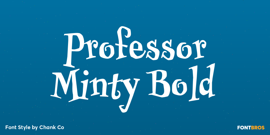 Professor Minty Bold Poster