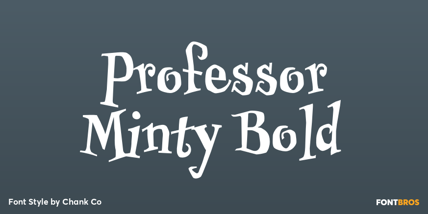 Professor Minty Bold Poster