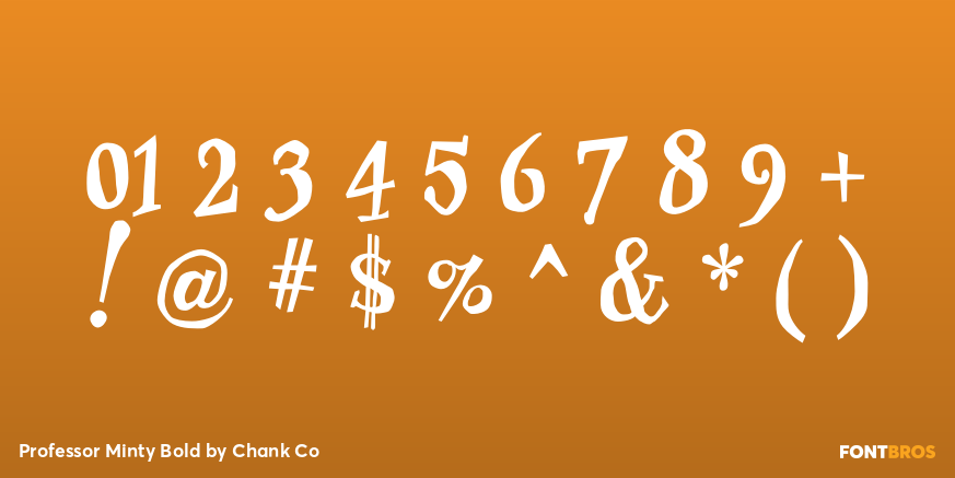 Professor Minty Bold Font Poster #1