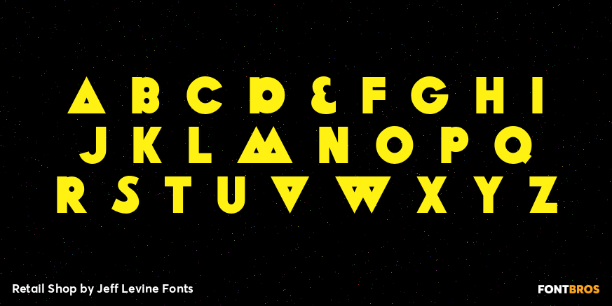 Retail Shop Font Poster #3