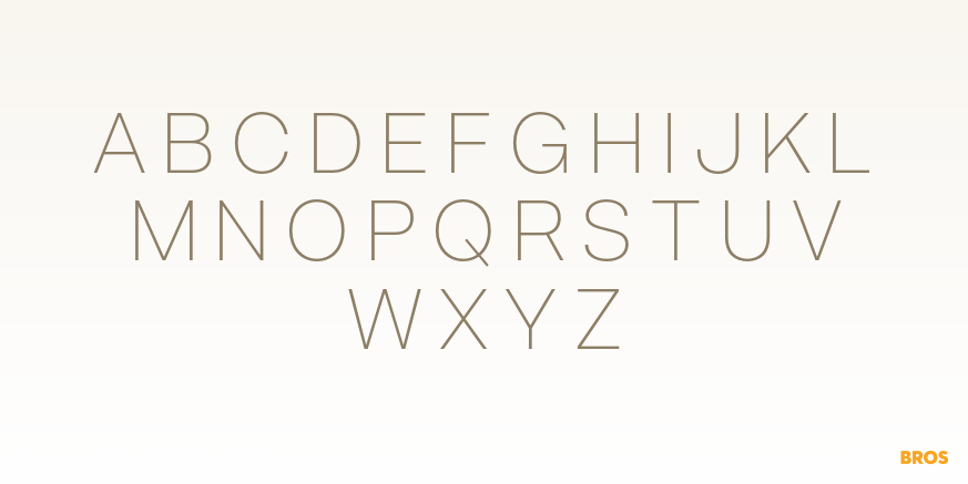 Acronym Ultralight Font Poster #2