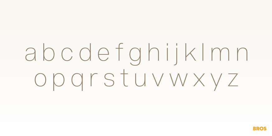 Acronym Ultralight Font Poster #3