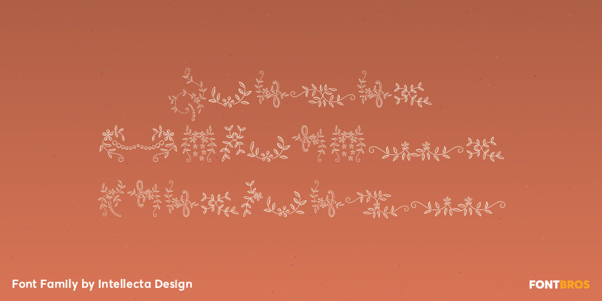 Menina Poderosa Ornaments Font Poster