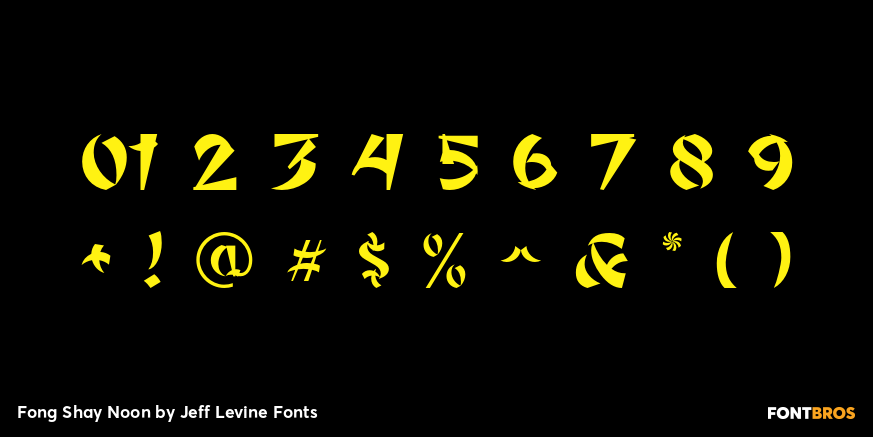 Fong Shay Noon Font Poster #4