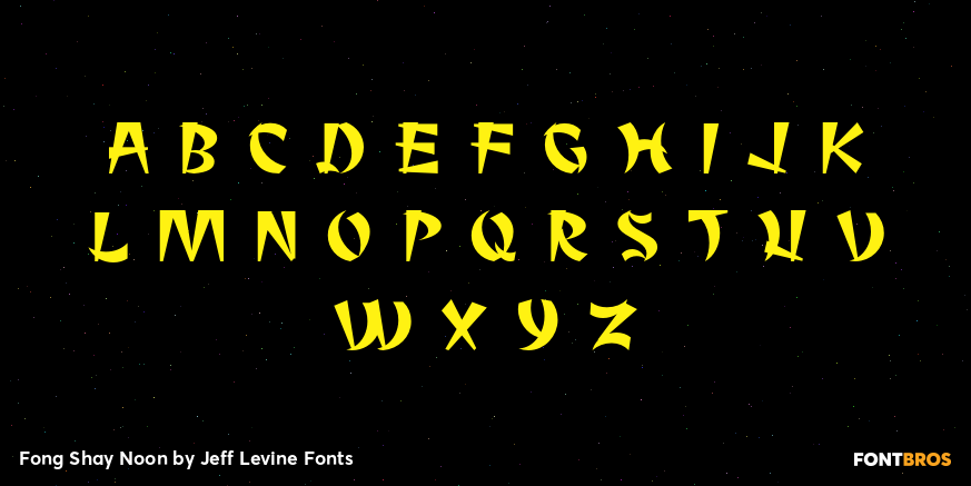 Fong Shay Noon Font Poster #2