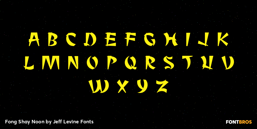 Fong Shay Noon Font Poster #3