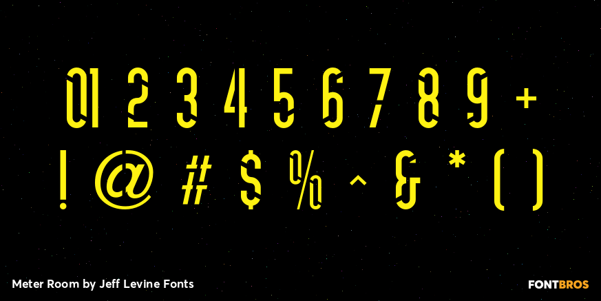 Meter Room Font Poster #4