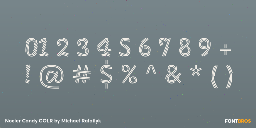 Noeler Candy COLR Font Poster #1