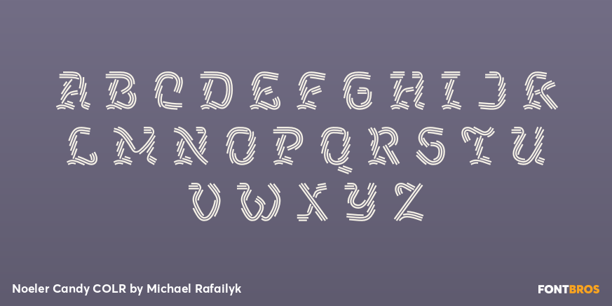Noeler Candy COLR Font Poster #2