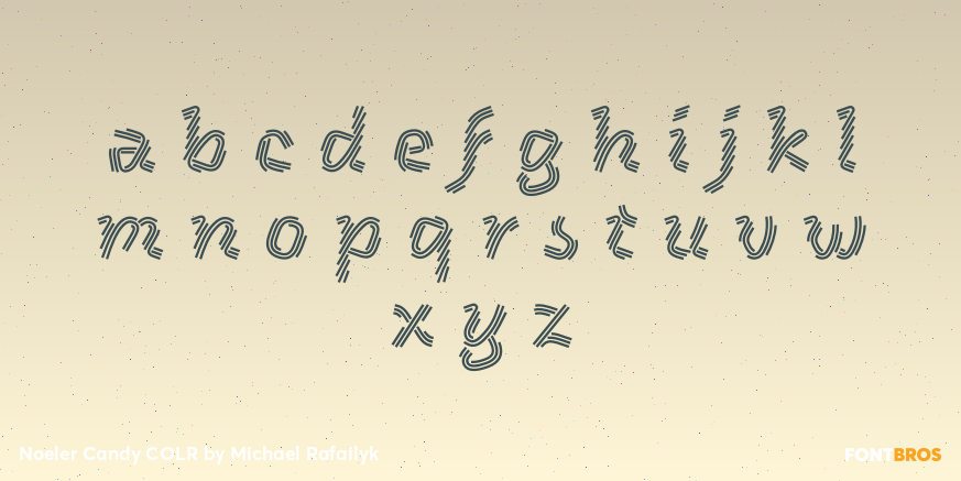 Noeler Candy COLR Font Poster #3