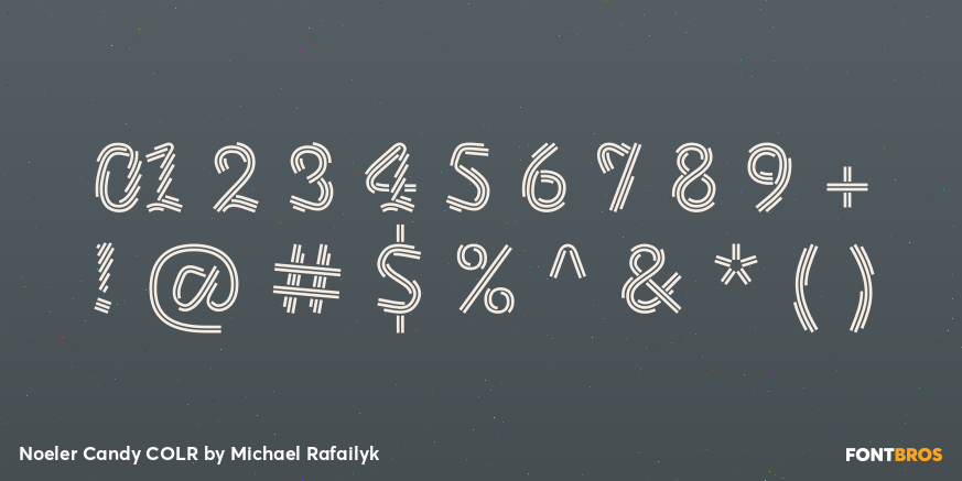 Noeler Candy COLR Font Poster #4