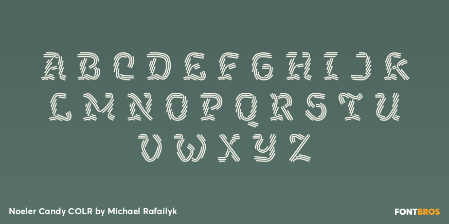 Noeler Candy COLR Font Poster #1