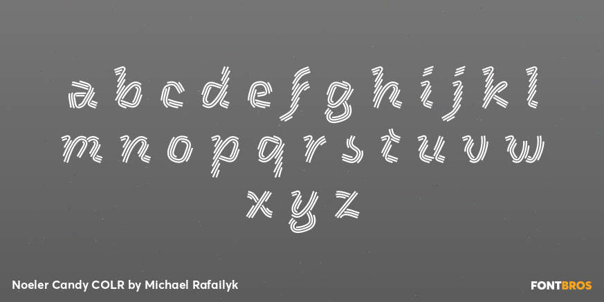 Noeler Candy COLR Font Poster #1