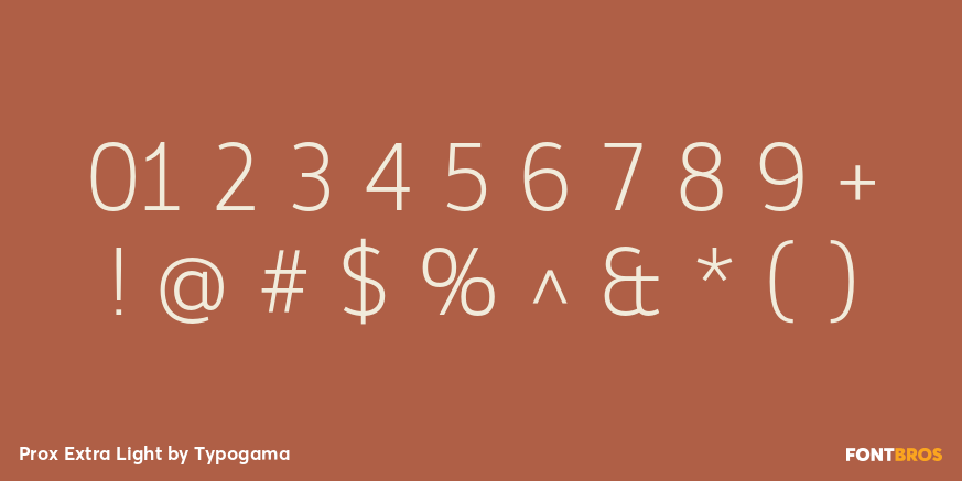 Prox Extra Light Font Poster #4