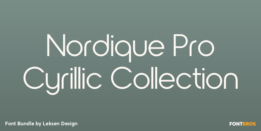 Nordique Pro Cyrillic Collection Poster