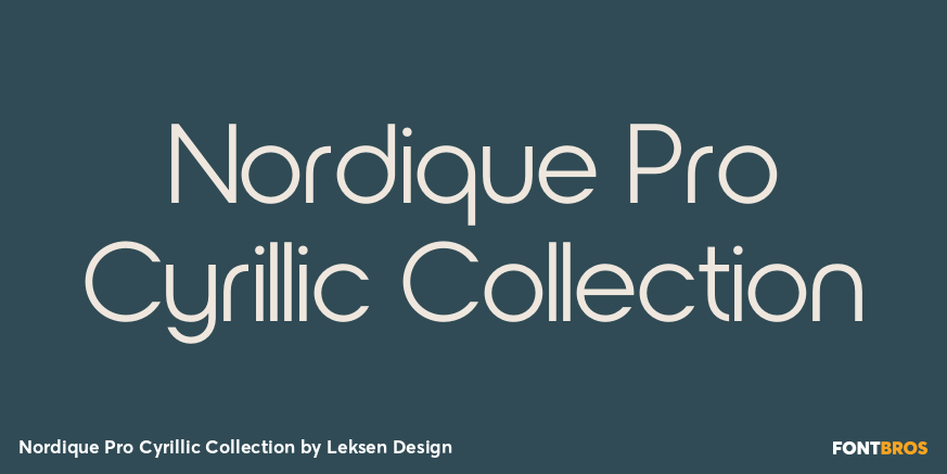 Nordique Pro Cyrillic Collection Font Poster #1