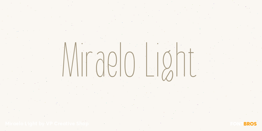 Miraelo Light Font Poster #1