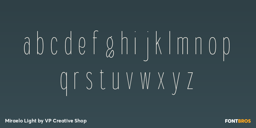 Miraelo Light Font Poster #3