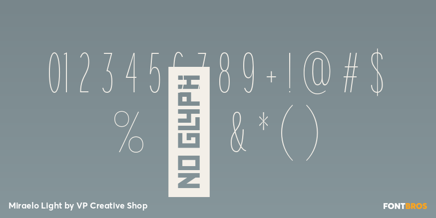 Miraelo Light Font Poster #4