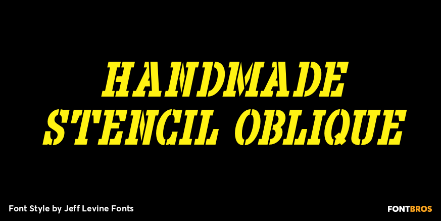 Handmade Stencil Oblique Poster