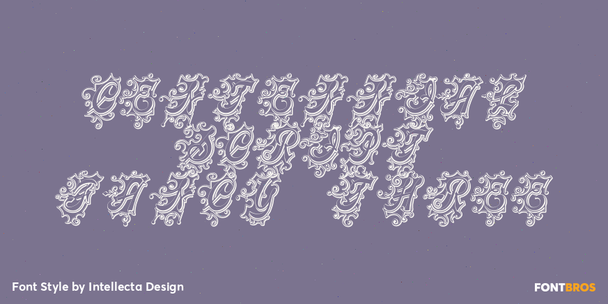 Centennial Script Fancy Three Poster