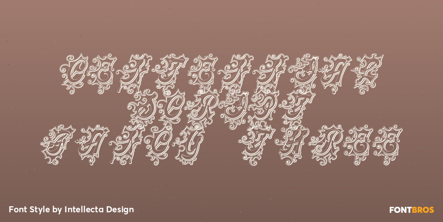 Centennial Script Fancy Three Poster