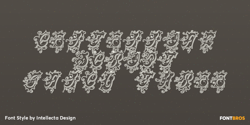 Centennial Script Fancy Three Poster