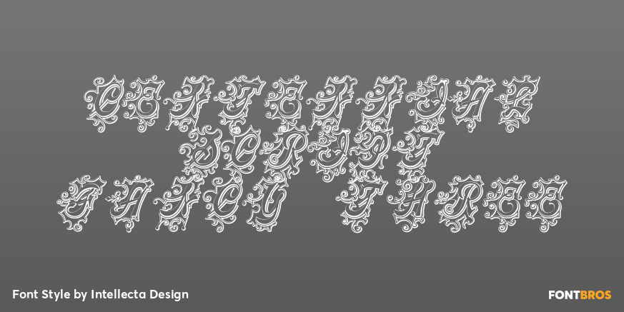 Centennial Script Fancy Three Poster