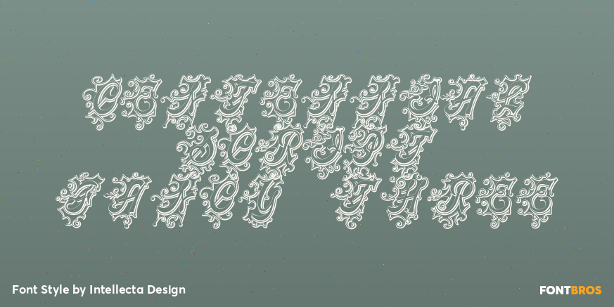 Centennial Script Fancy Three Poster