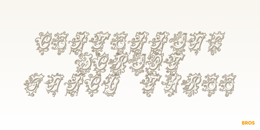 Centennial Script Fancy Three Poster