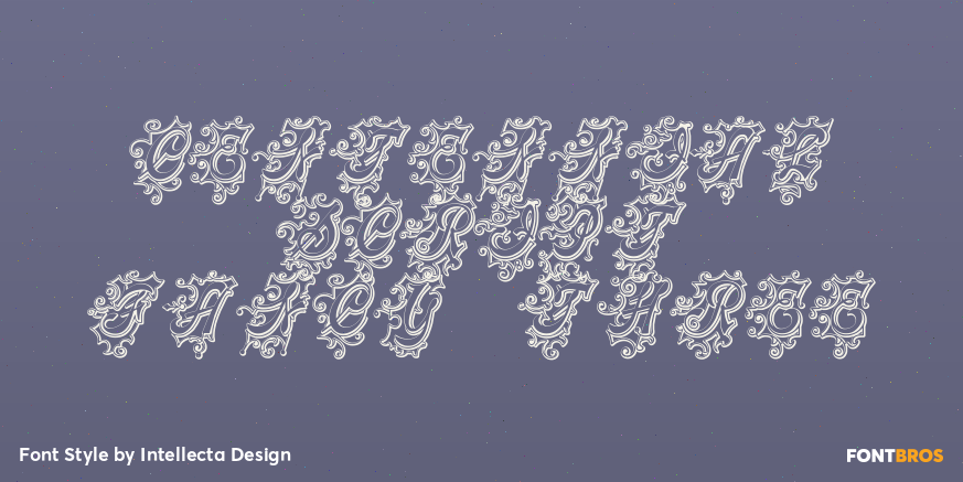 Centennial Script Fancy Three Poster