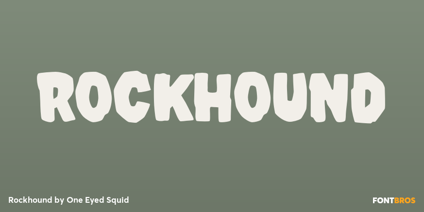 Rockhound Font Poster #1
