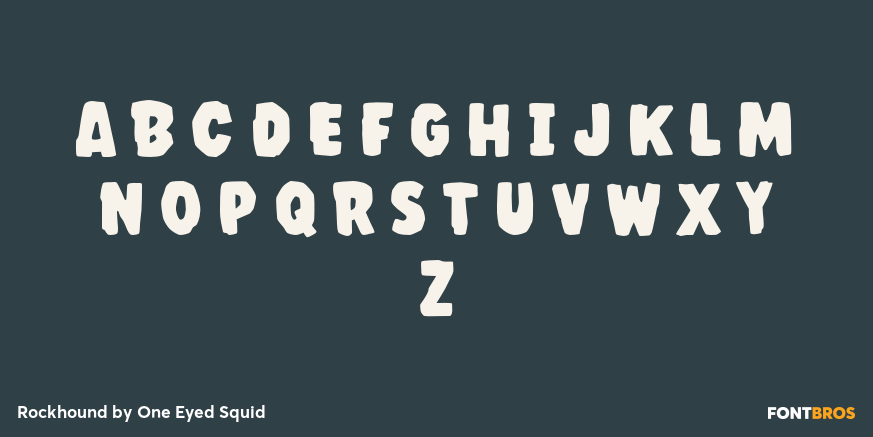 Rockhound Font Poster #2