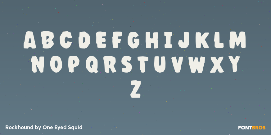 Rockhound Font Poster #3