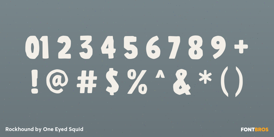 Rockhound Font Poster #4