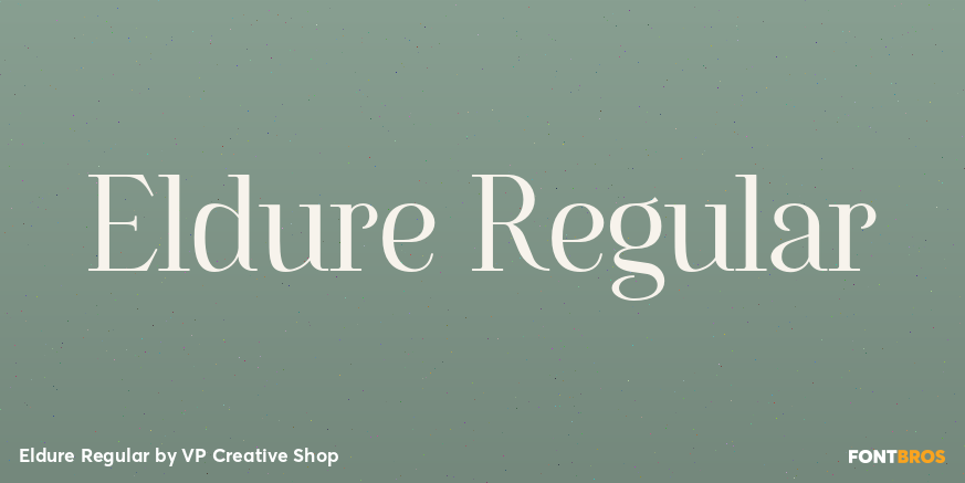 Eldure Regular Font Poster #1