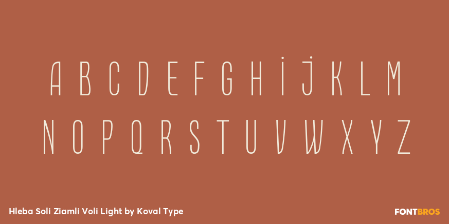 Hleba Soli Ziamli Voli Light Font Poster #1