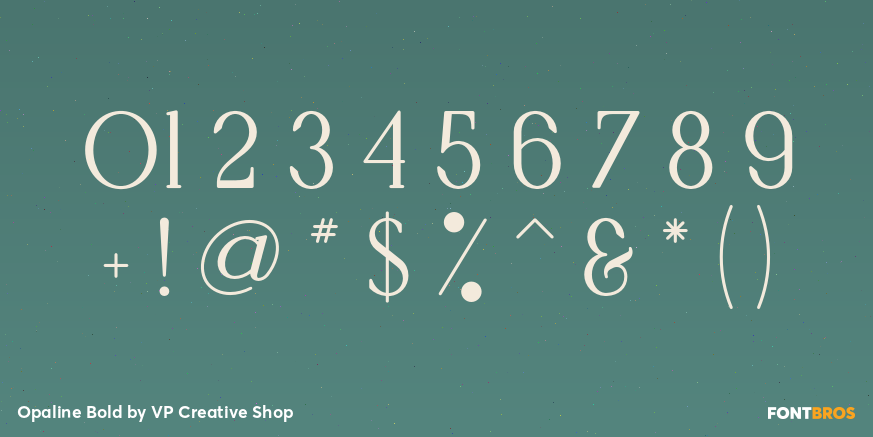 Opaline Bold Font Poster #1