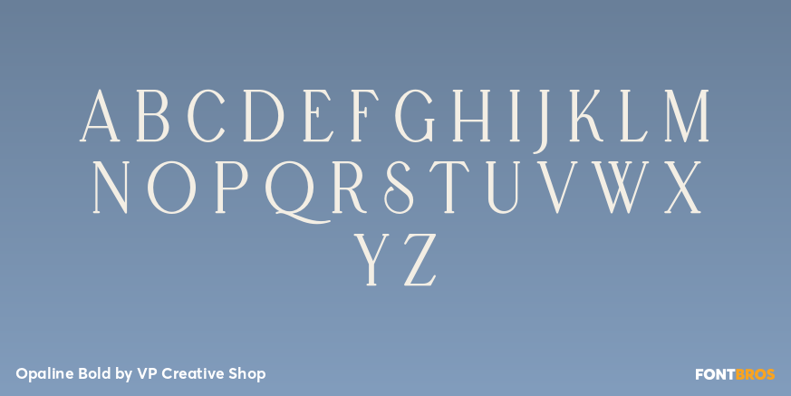 Opaline Bold Font Poster #1