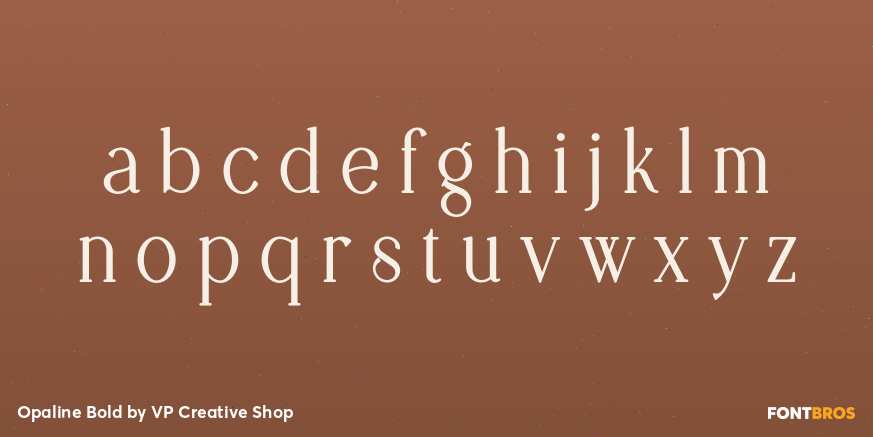 Opaline Bold Font Poster #1