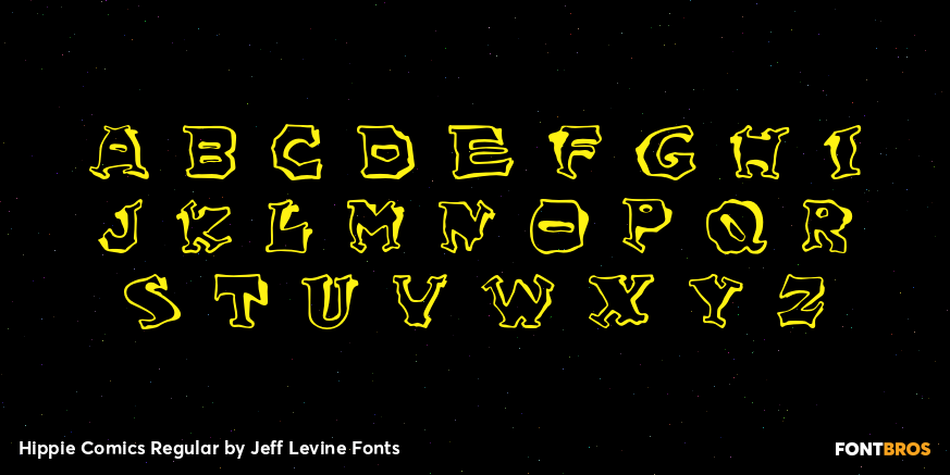 Hippie Comics Regular Font Poster #2