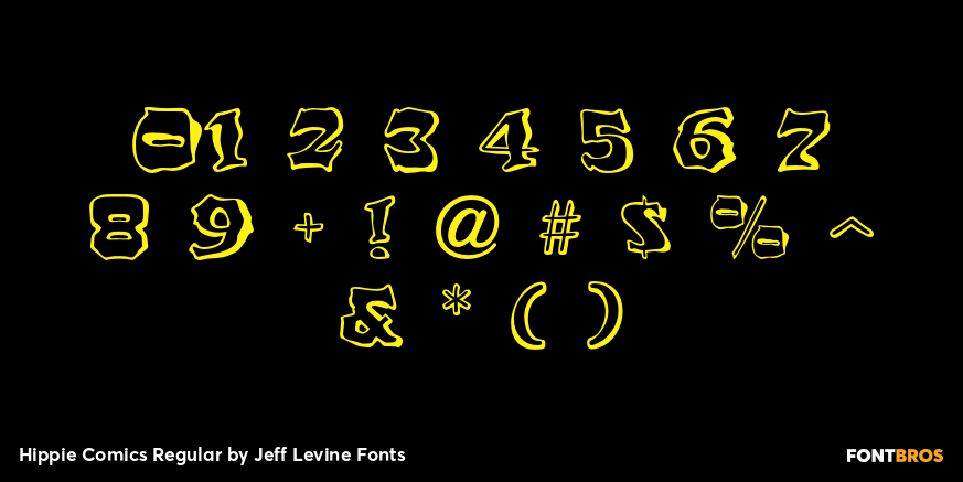 Hippie Comics Regular Font Poster #4
