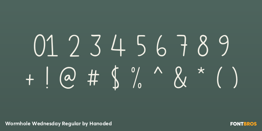Wormhole Wednesday Regular Font Poster #1