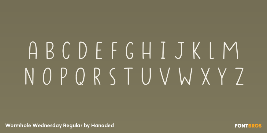 Wormhole Wednesday Regular Font Poster #1
